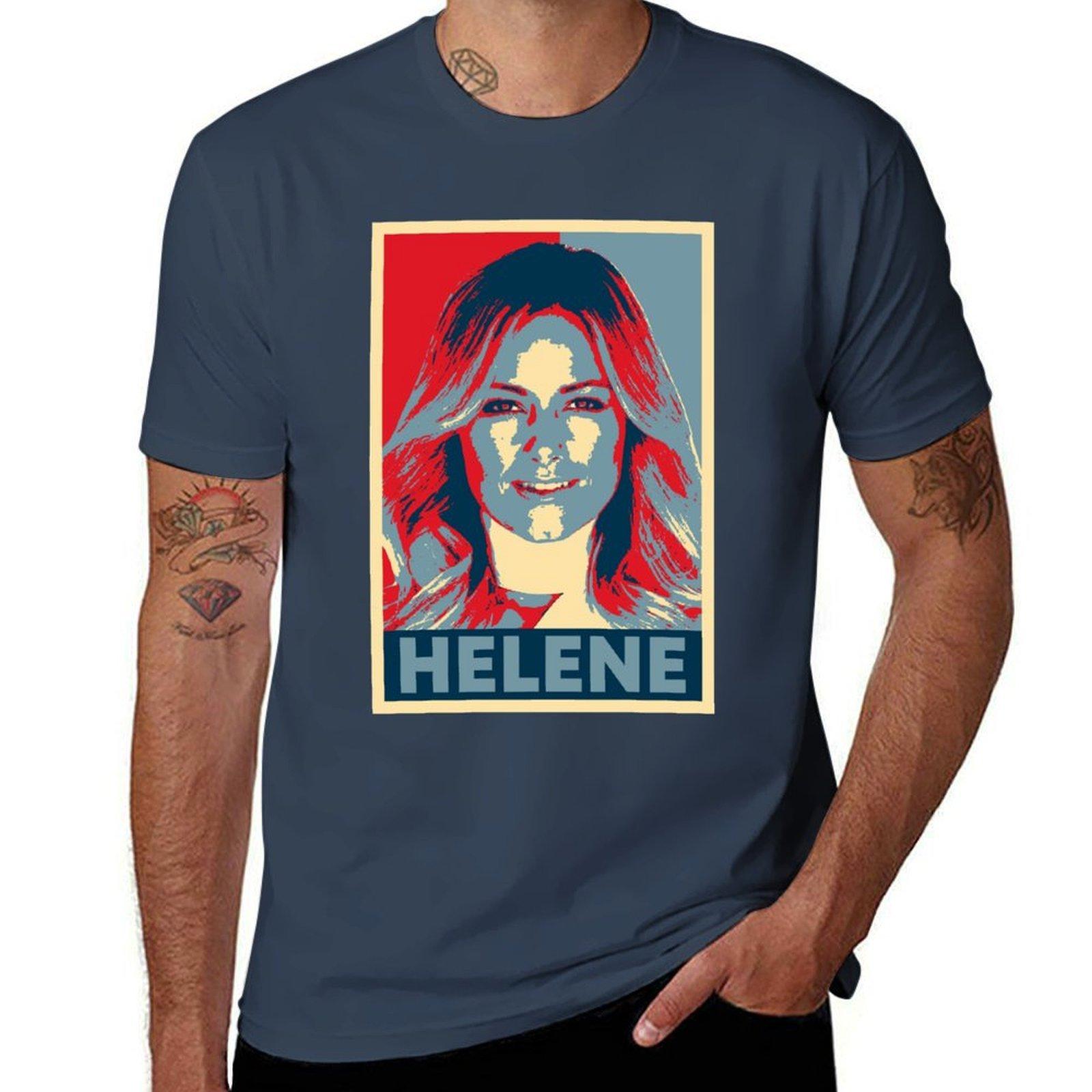 Vintage Photograp Helene Fischer Hope Idol Gifts Fot You Tshirt Work Short Sleeve Cotton Top S