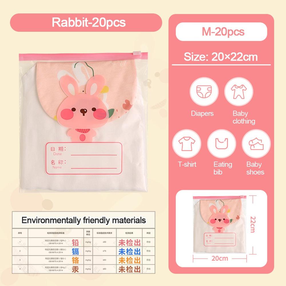 Durable Space Saving Storage Bag Large Capacity Transparent Zipper Bag Lion Giraffe Quilt Storage Bag Kindergarten