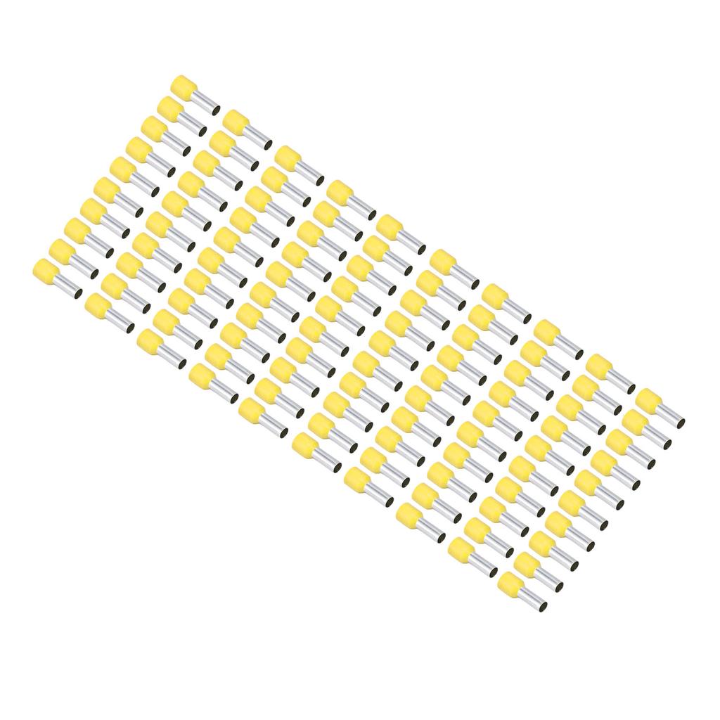 100 bucăți terminale izolate PVC, tub rotund, conector cu sertizare din cupru pentru fir 8AWG E10‑18