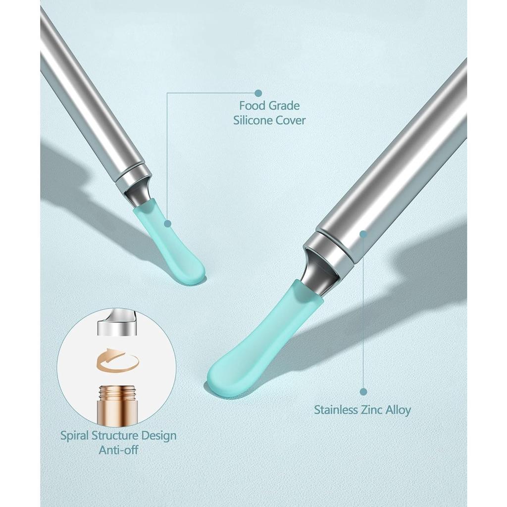 Bebird Replacement Tips for R1 Ear Camera, 8 PCS Waterproof Silicone Ear Spoon for Wet/Dry Earwax Cleaning, BEBIRD Original Ear Cleaner Tips Set for