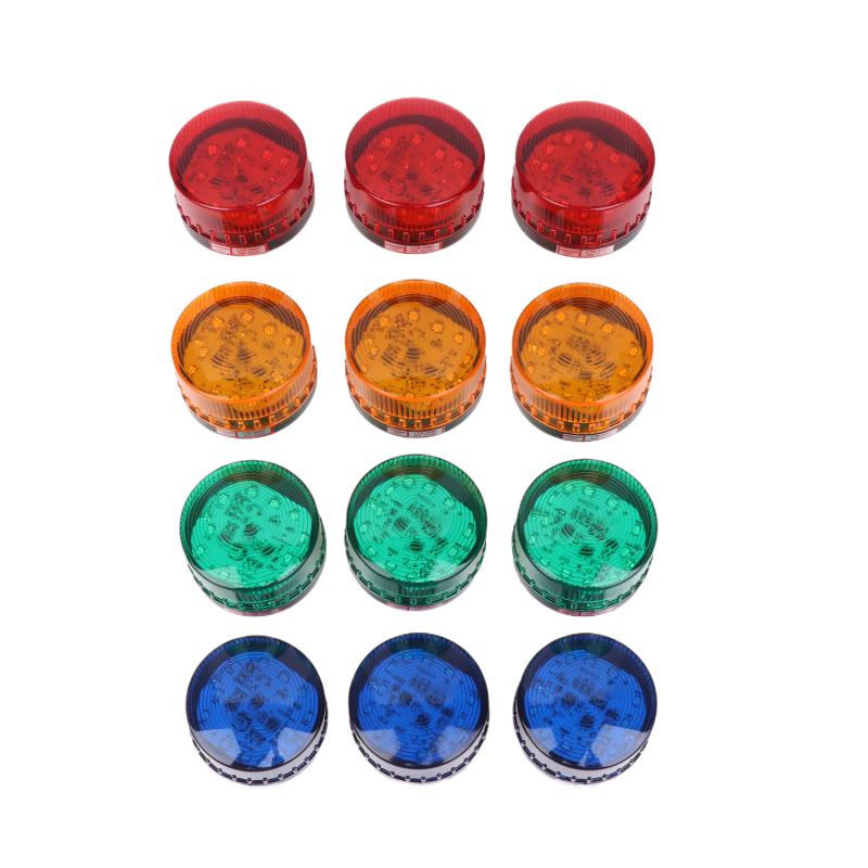 Stroboskop-Warnlicht Kleines LED-Blinklicht Sicherheitswarnlicht Konstant Blinkende Lichter 12V 24V 220V
