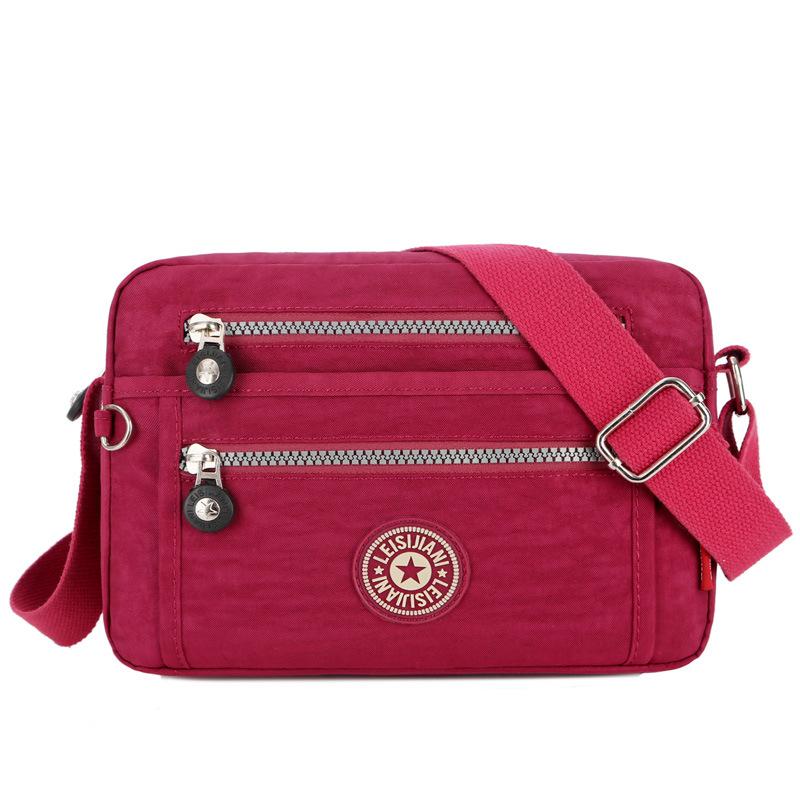 New women's shoulder bag casual nylon cloth diagonal span small square bag messenger bag logo