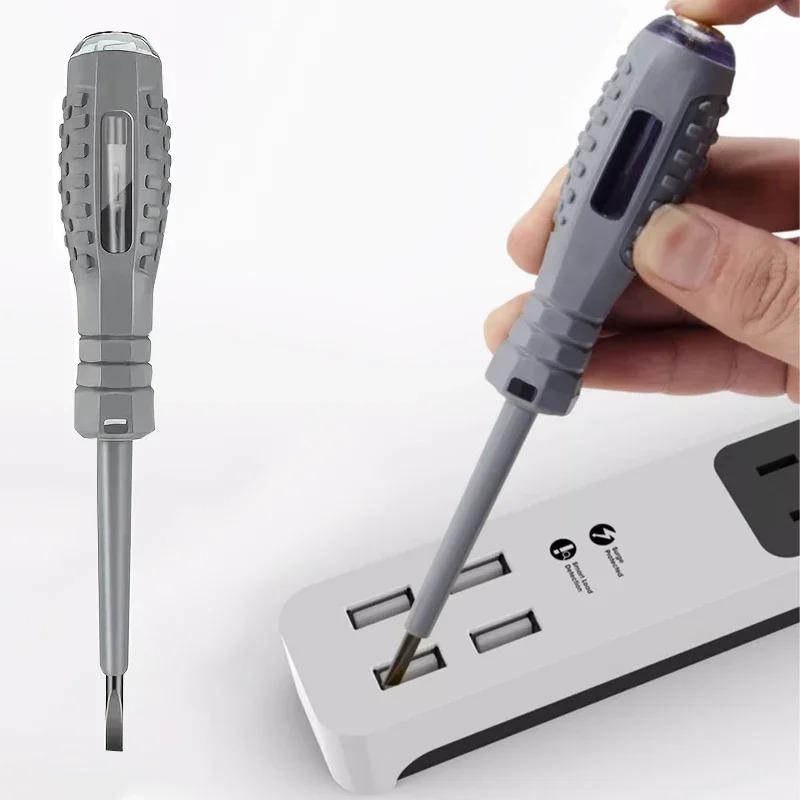 One Word/cross Screwdrivers Neon Bulb Indicator Meter Electric Pen Insulated Electrician Highlight Pocket Tester Pen Tools