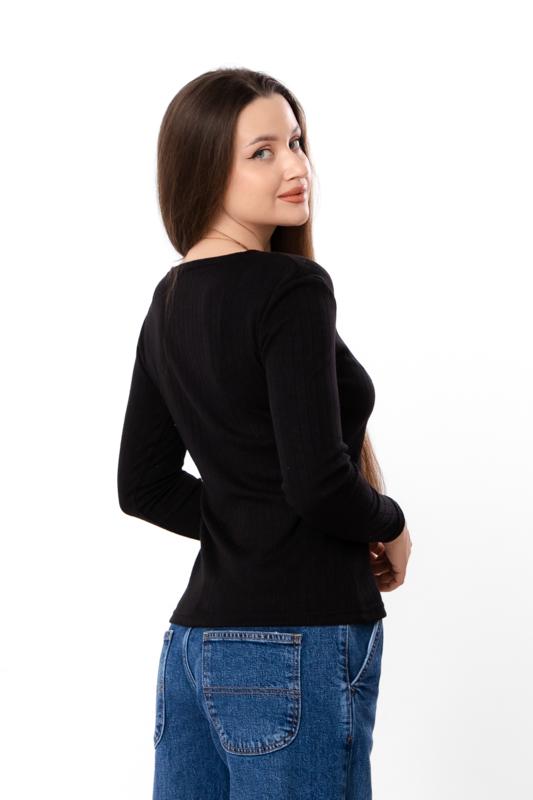 Women's Ribbed Angora Long Sleeve – Cozy Soft Knit Top, Demi-season 8455-088 HC