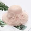 Women Fascinator Hat Church Fascinator Derby Hat for Women Church Hat Organza Tea Party Hat Wedding Bowler Hat Sun Hat