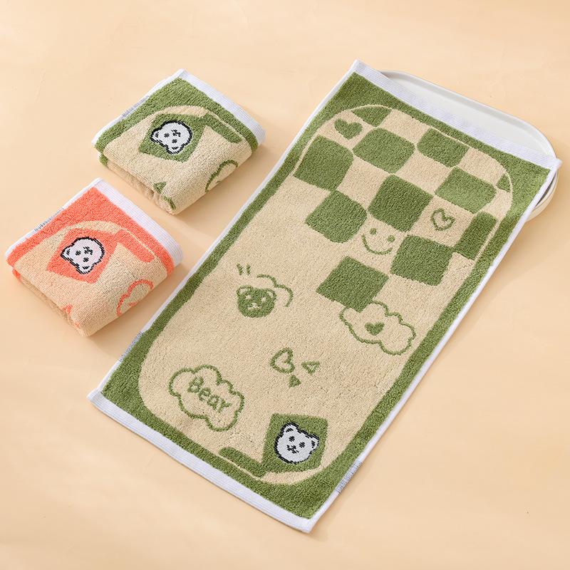 1 STK Håndkle Barnebomull A-klasse bomullsbomullshåndkle fortykket Absorberende Husholdningshåndkle Vask Ansiktshåndkle Absorberende håndklær til flerbruksbruk
