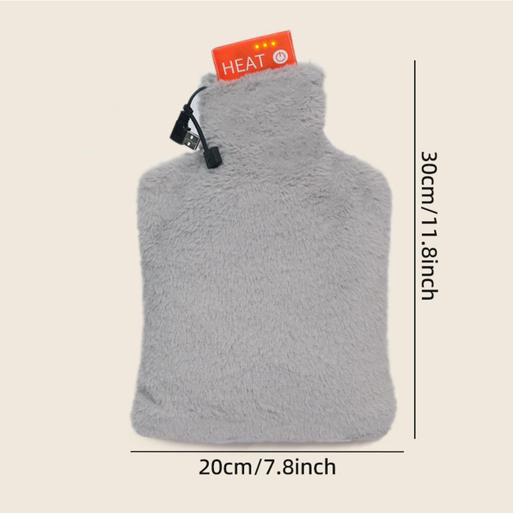 

Hot Water Bottle Electric Overheat Protection Warmer Heating Bag Warm Water Bottle For Winter Cold Weather Cramps Relief Indoor