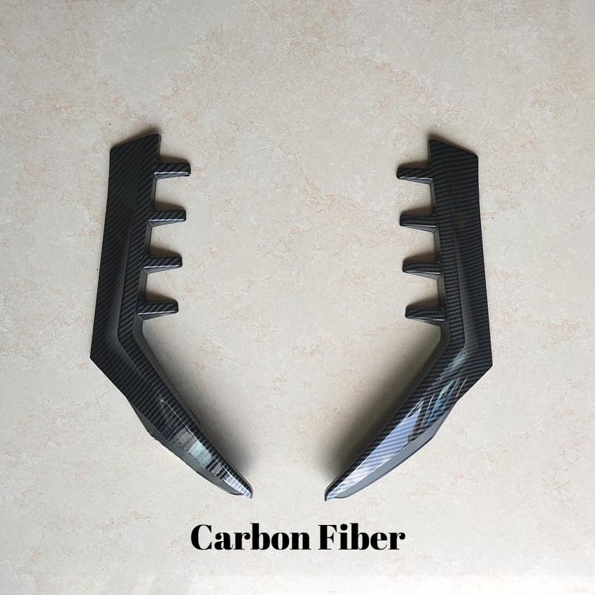 

For Volkswagen Golf 8 MK8 Car Side Wing Rear Spoiler Stabilizer Window Trim Strip Diffuser Exterior Mod Auto Accessories Parts Carbon Fiber