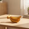 Wooden Banana Ornament Hand-Finished Wood Carving Handmade for Office