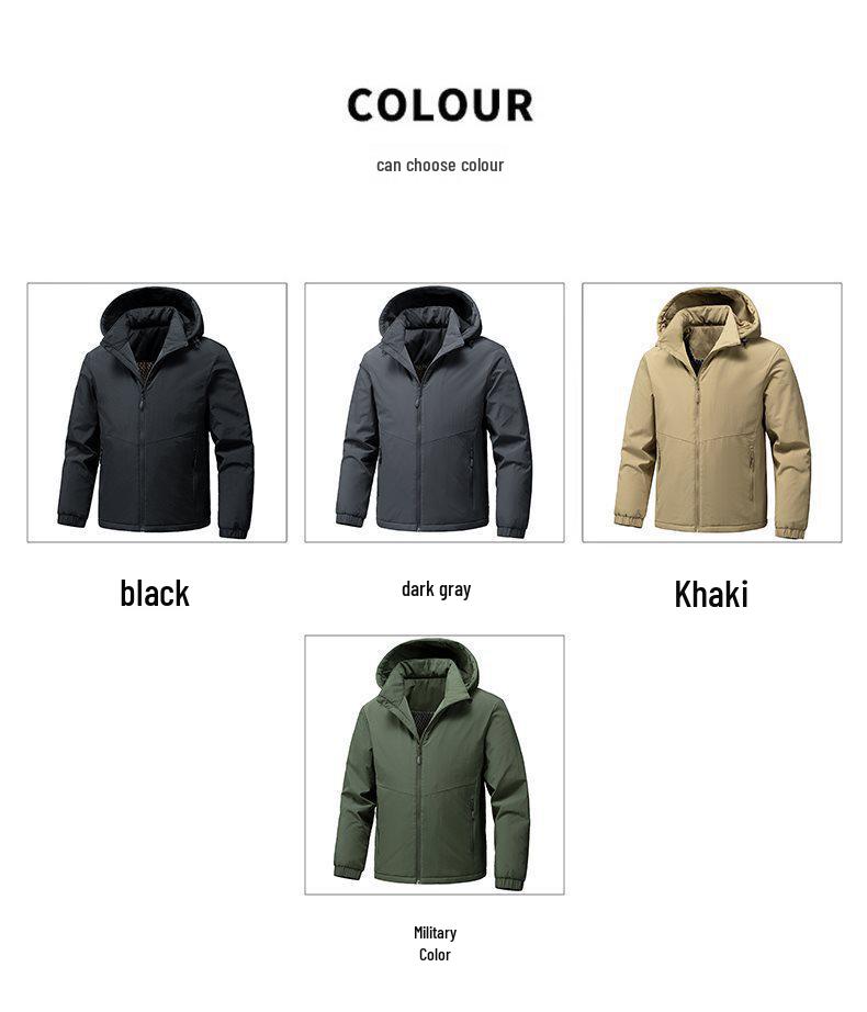 Men's Autumn/Winter Graphene-Cotton Padded Jacket: Loose Fit, Trendy, Thick & Warm