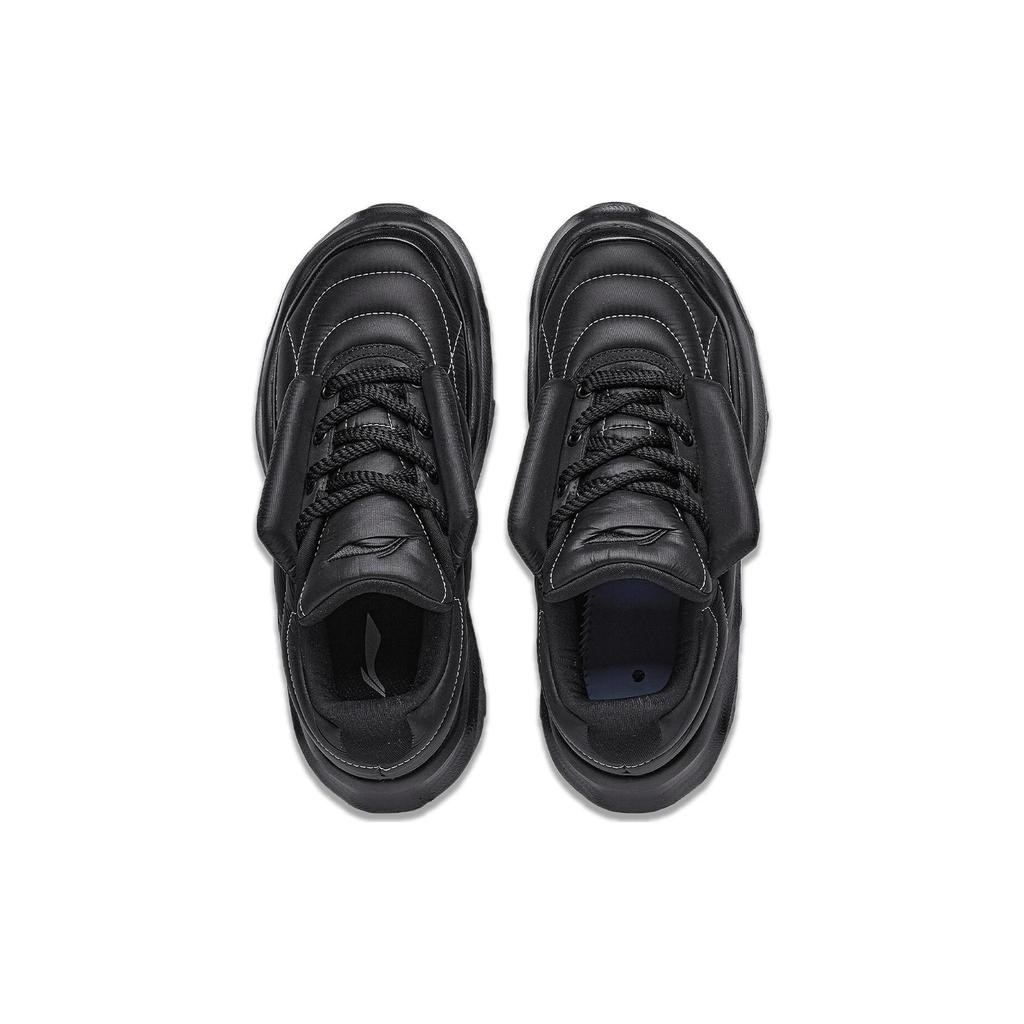 Li Ning Slip Resistant Abrasion Resistant Low top Casual Shoes Women's Black AZGT072-3