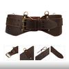 TOURBON Tool Belt, Work Belt, Leather Padded Tool Belt, Support Tool Belt, for Carpenters, Electricians, Construction Workers