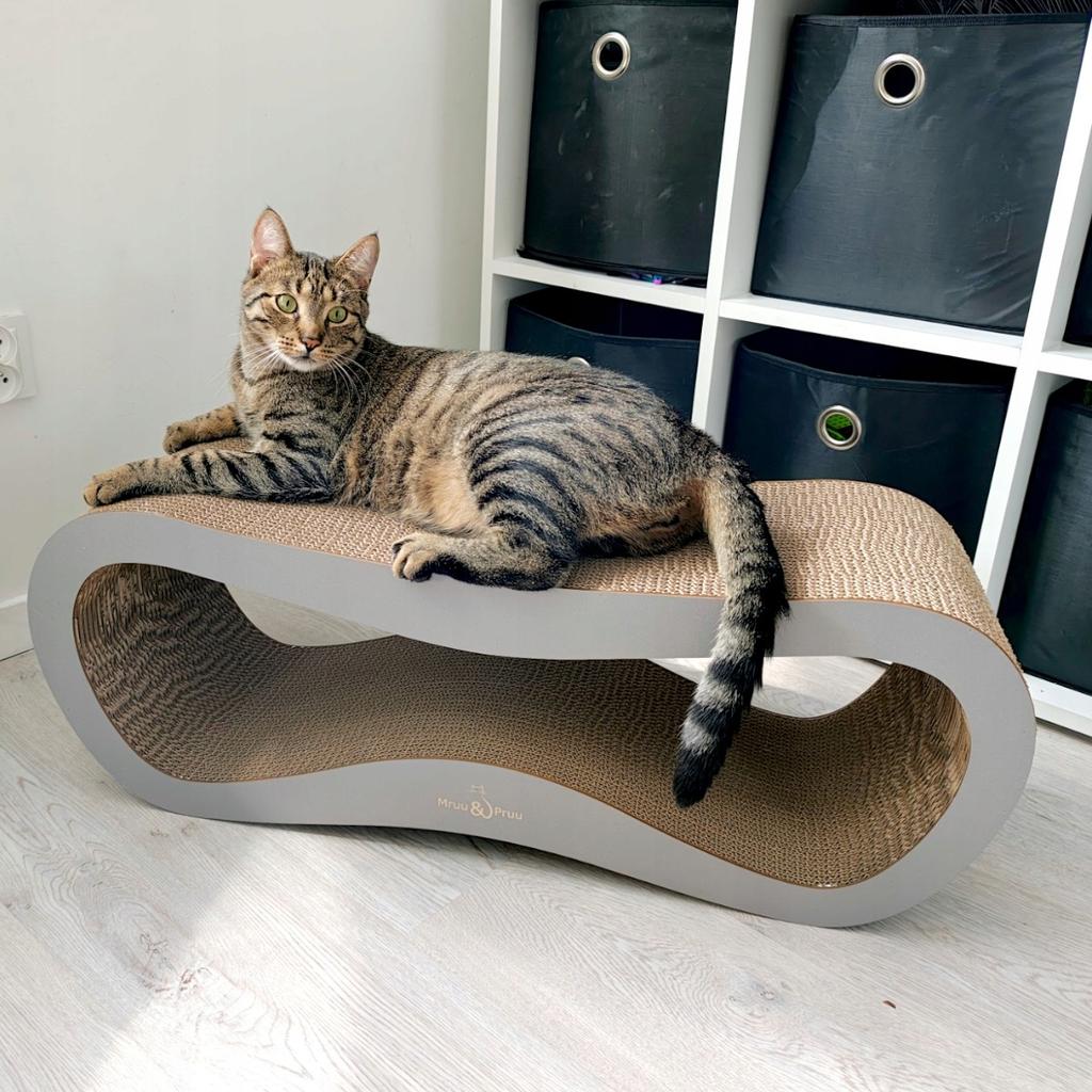 Leon cat scratching post | slate gray | 78x28x24 cm | MruuPruu