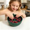 1pcs Berry Washing Bowl Rotating Berry Cleaning Colander Rotating Fruit Wash Bowl For Vegetable Strawberry Cherry Tomato Grape