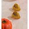 Eetit Casting Stainless Steel Geometric Stud Earrings 18K Gold PVD Plated Fashion Daily Statement Waterproof Jewelry Accessory