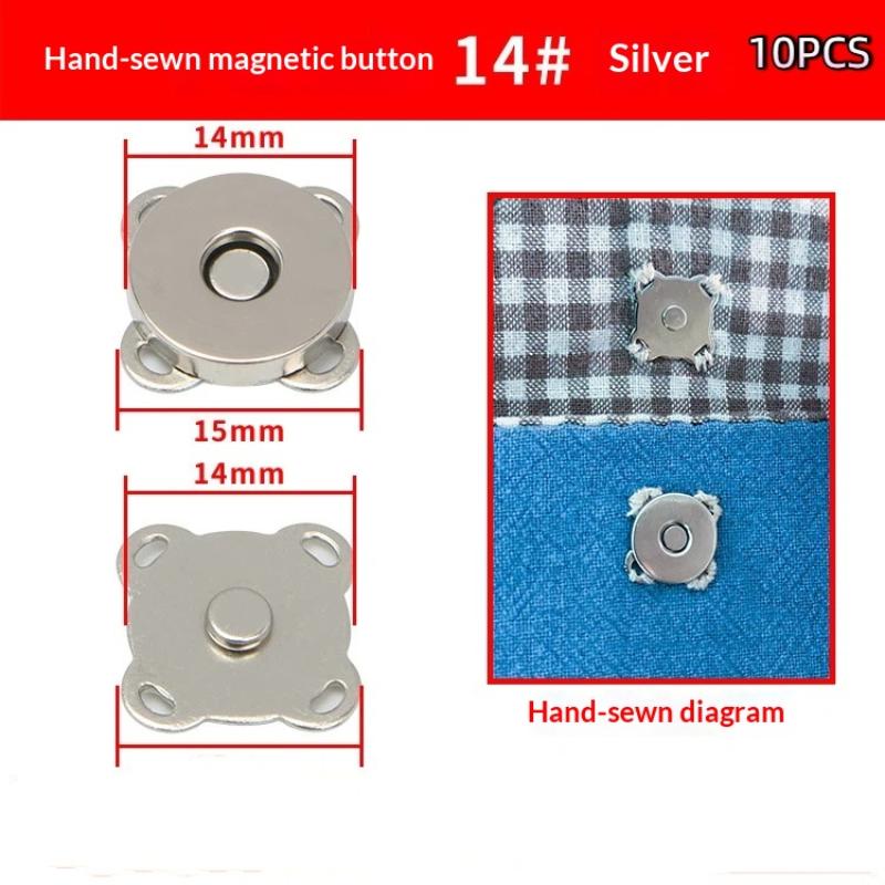 10 Sets Mini Adsorption Buckle Bags Magnetic Snap Button Fasteners Clasps Buttons Handbag Purse Wallet Craft Bag Parts