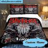Custom Name Metal Music Band Collage Bedding Set 3pcs, Bedding Set Including 1pc Duvet Cover And 2pcs Pillowcases for Bedroom, Dormitory Gift