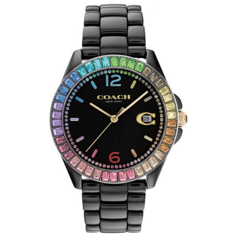 

COACH Greyson Quartz Black Women s Watch чёрный