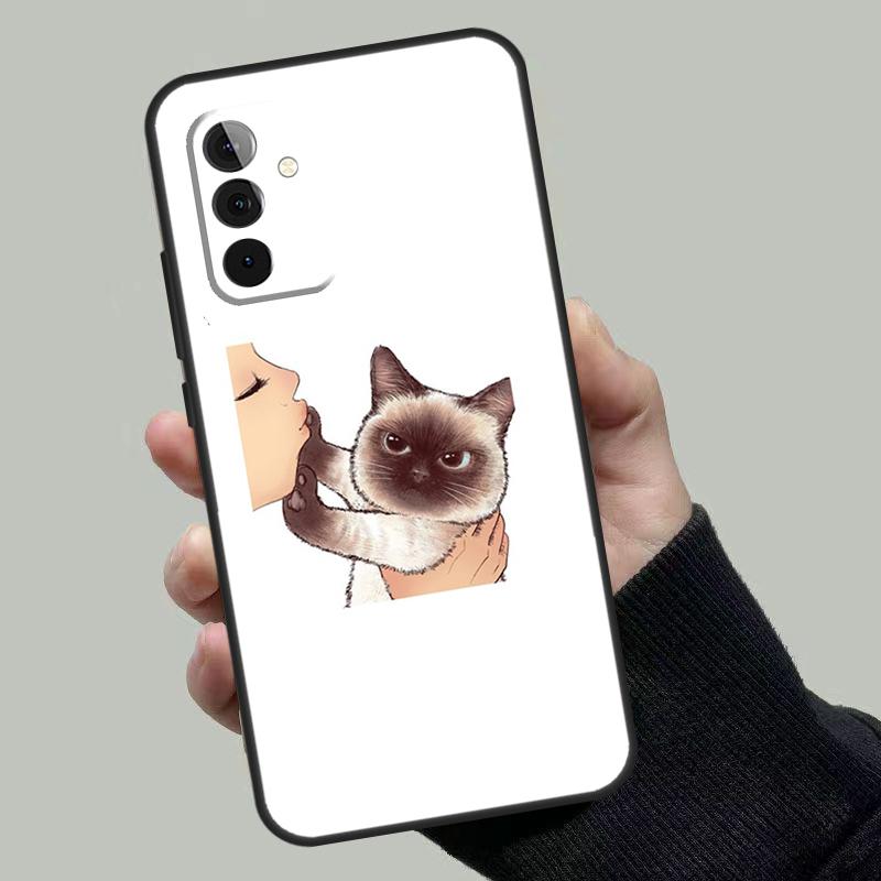 

Kiss Cat Cute Kitten Cartoon Case For Samsung Galaxy A33 A53 A13 A23 A17 A06 A16 A56 A36 A54 A34 A14 A52 A32 A15 A35 A55 Samsung A32 5G