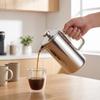 Stainless Steel French Press Long-Lasting with Plunger Compact