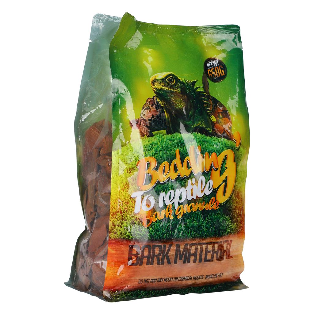 650g Beutel Wald-Gelände Rinde Feine Chips Natürlicher Holzstamm Gelände Substrat für ReptilienKleine Partikel