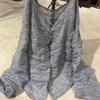 Johnature Woman Winter O-Neck Print Long Sleeves Shirt Fashion Vintage Chinese Style Single Breasted Shirt