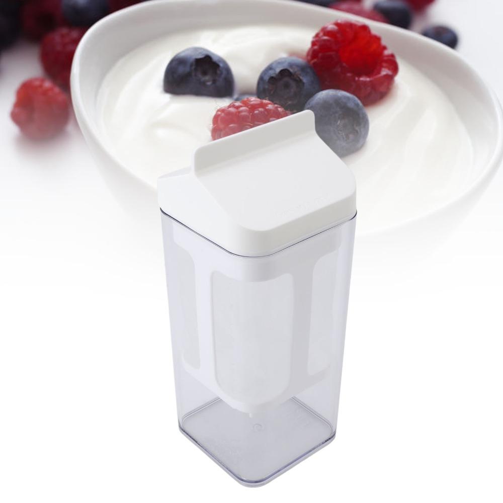 Kitchen Tool Fine Mesh Yogurt Strainer Reusable 1000ml Greek Yogurt Maker with Lid Versatile Food Sieve Strainer Rice/Tea