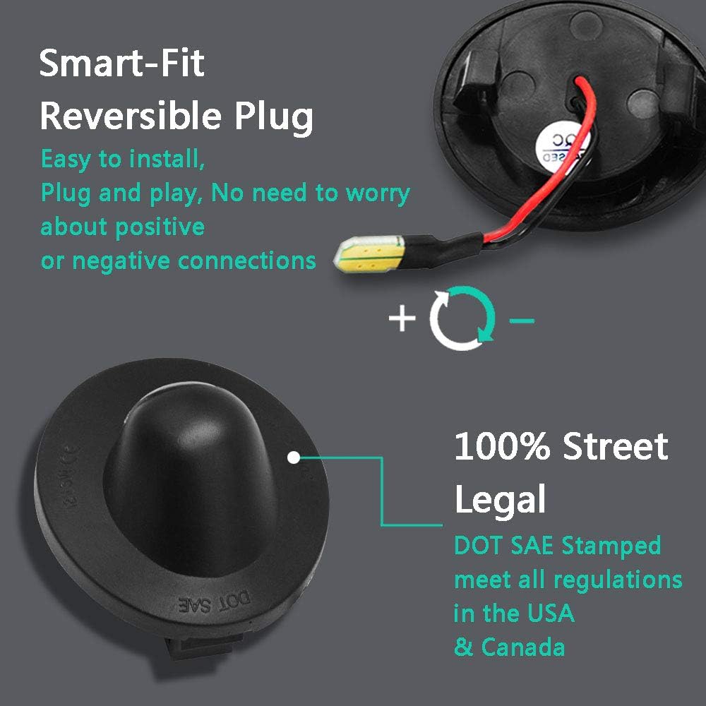 F150 License Plate Light Led Lamp Assembly Suitable for Ford F150 F250 F350 Super Duty Ranger Expedition Explorer Bronco Excursion, Full Led Rear