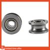 Fresh 100Pcs U Groove Bearing U624ZZ Carbon Steel Durable V Groove Ball Bearing Pulley For Rail Track Linear Motion Systems