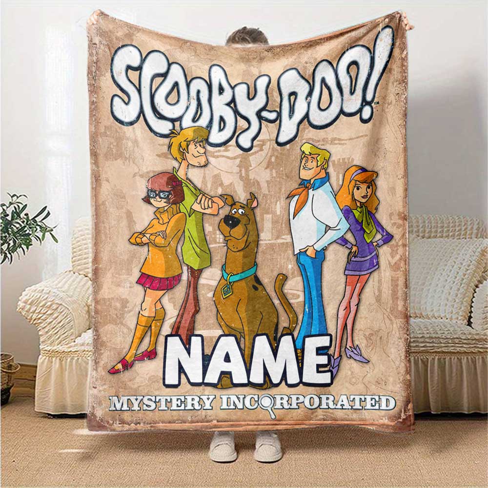 Warner Bros. Movies (16) Personalized Text Blanket Throw Customizable Blanket Comfortable Perfect for Sofa Livingroom Living Room Bedding