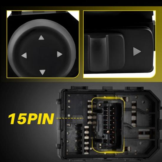 25570-3TB2A Fit Nissan 2013- Maxima Murano New Left Door Mirror Switch EXV