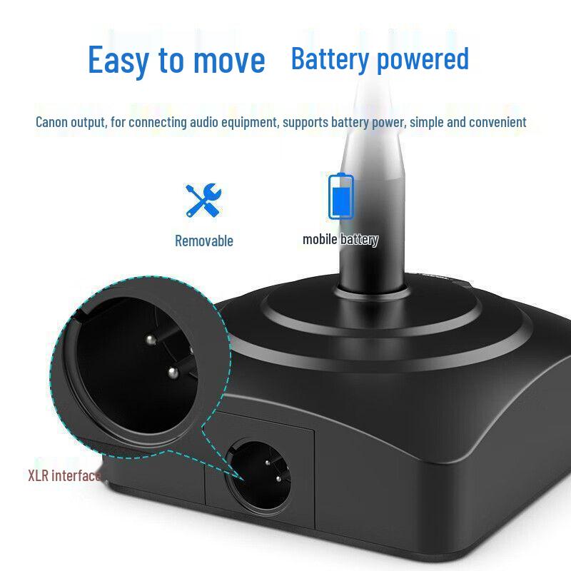 Xiangke OK-32 Wireless Dual Gooseneck Desktop Microphone for Live Broadcasts and Conferences