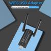 Wifi 6 USB Adapter 2.4G/5Ghz Dual Band Wireless WiFi Receiver USB 3.0 Dongle Network Card Driver Free for Laptop Computer PC