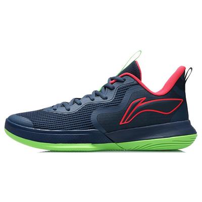 Li Ning Flash Energy 1 Stoff Synthetikleder TPU Stoßdämpfung Rutschfest Abriebfest Atmungsaktiv Leicht Niedrig geschnittene Basketballschuhe ABCR007-2