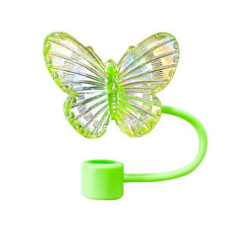 1PC Laser Butterfly Straw Plug Dust Cap For Stanley 30&40Oz Tumbler Reusable 10mm Sippy Cover Water Cup Decoration Accessories