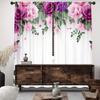 2PCS Digital Printed Curtains, Dream Fallen Rose Pattern, Artistic Pattern Window Drapes for Living Room Bedroom Decor