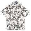 Hawaiian beach shirt casual shirt men's loose short-sleeve shirt