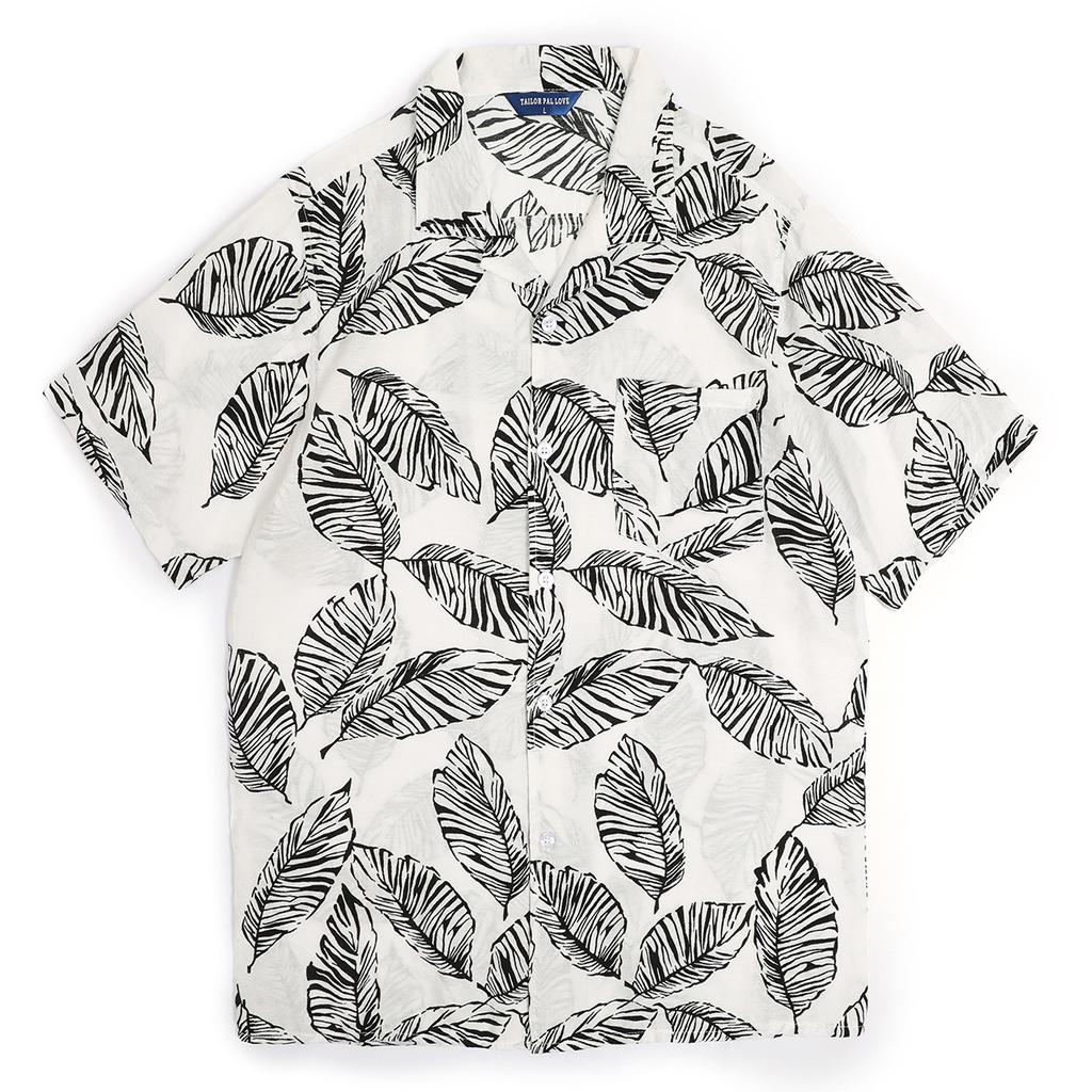 Hawaiian beach shirt casual shirt men's loose short-sleeve shirt
