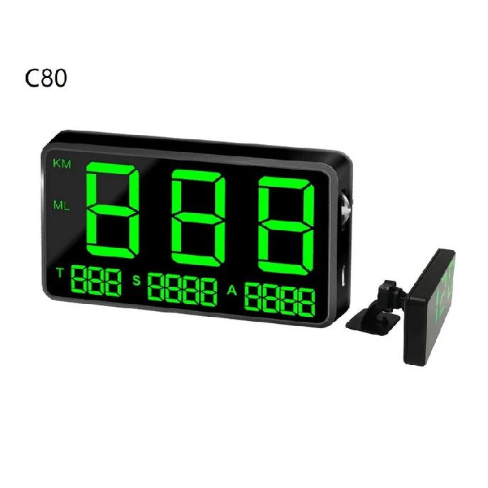 Popular GPS Speedometer Odometer Car Digital Speed Display MPH Over Speed Alarm Clock For All Vehicles C80 C90