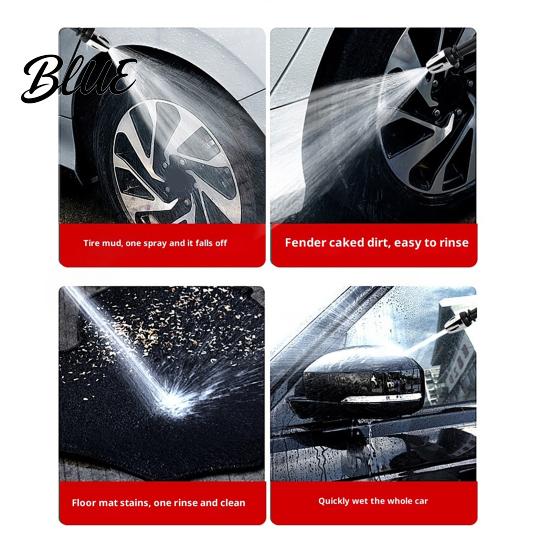 Car Wash Hose Nozzle Garden with Foam Cannon 3 Spray Modes High-Pressure Yard Cleaning Nozzle Heavy Duty Booster for Washing Outdoor