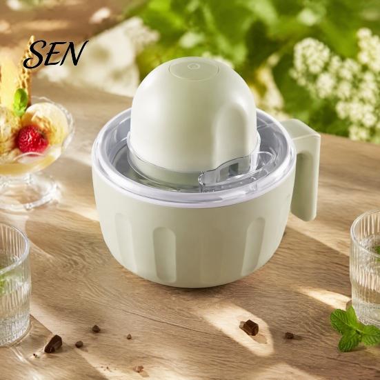 Removable Dishwasher Safe Parts Ice Cream Maker Mug, Cordless Machine, Rechargeable Compact Freezer Friendly Design Mini Bowl for Homemade Gelato