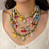 Multi-Charm Böhmischer Halskettenanhänger Schmuck Perlenkettenhalskette Urlaub Strand