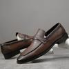 2025 direct supply new casual men's shoes British style business dress pointed leather shoes fashion men's loafers
