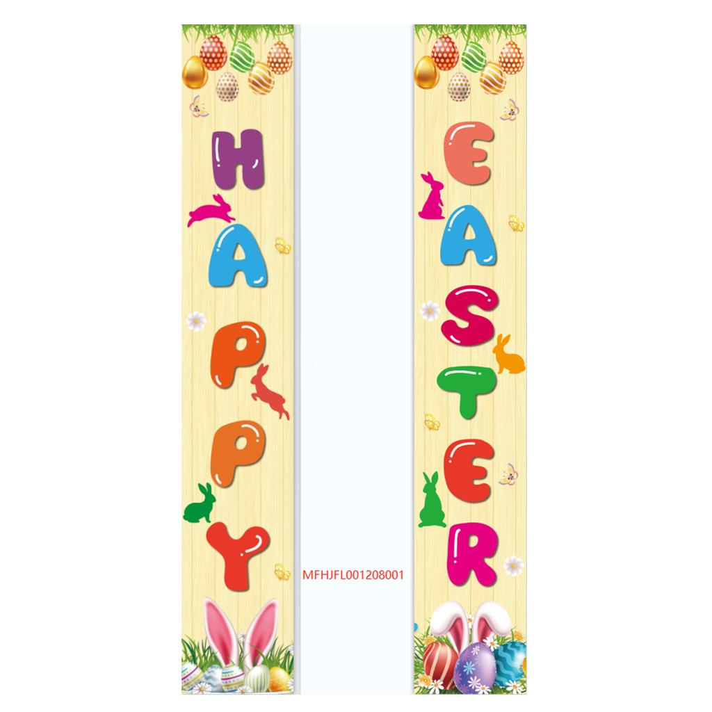 180 * 30Cm Easter Family Party Festival Atmosphere Arrangement Flag Polyester Cloth Couplet Customization