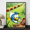 Disney Donald Duck Ants Ladybugs Diamond Art Painting Kit 5D Handmade Diy Diamond Painting, Home Wall Decoration