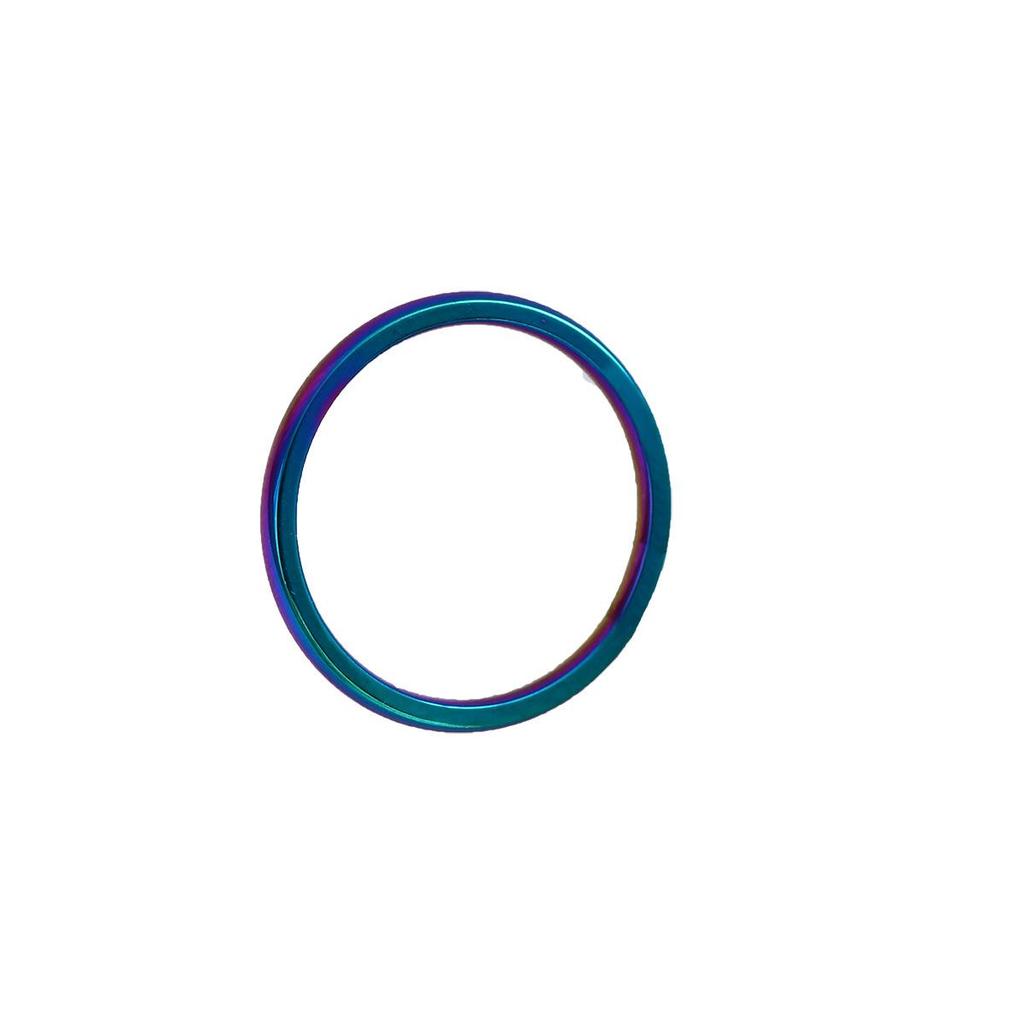 Men's 468mm Polished Titanium Steel Ring - Simple, Sweet Couple Style