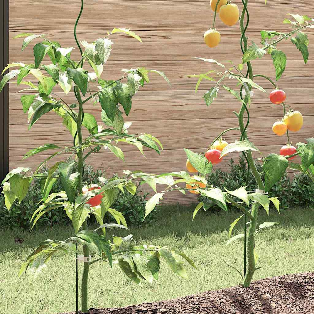 Plant Support 5 pcs Green 150 x 0.6 x 0.6 cm Steel