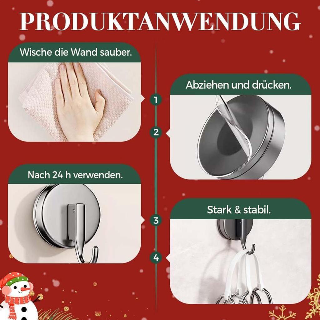 Suction Cup Hooks Adjustable Waterproof Removable Hanger 90 Degree Rotating Coat Hooks Wall Mount For Bedroom Living Room