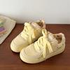 College style cute printed small yellow shoes women's 2025 spring new ins niche versatile casual board shoes bread shoes