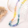 Bohemian Style Women's Beaded Necklace Handmade Rainbow Necklace Creative Neck Choker  Gifts